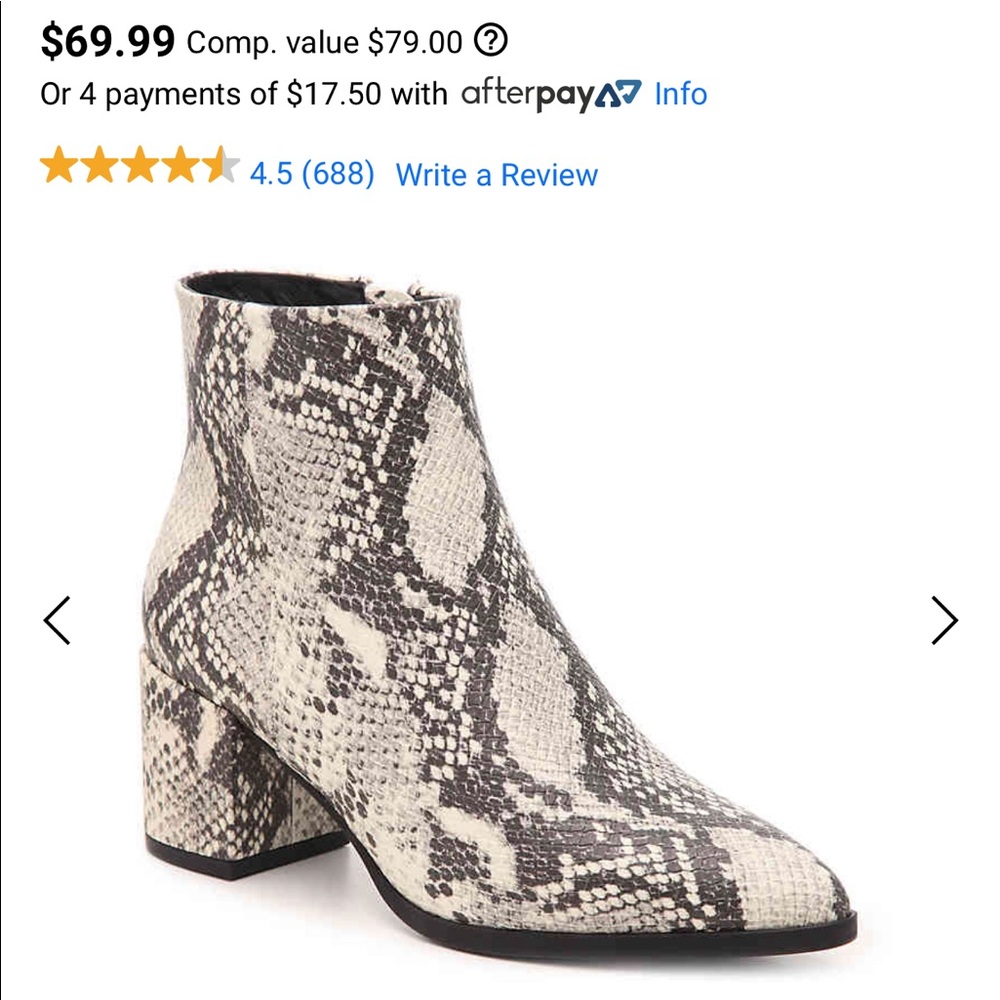 Madden girl snake skin boots